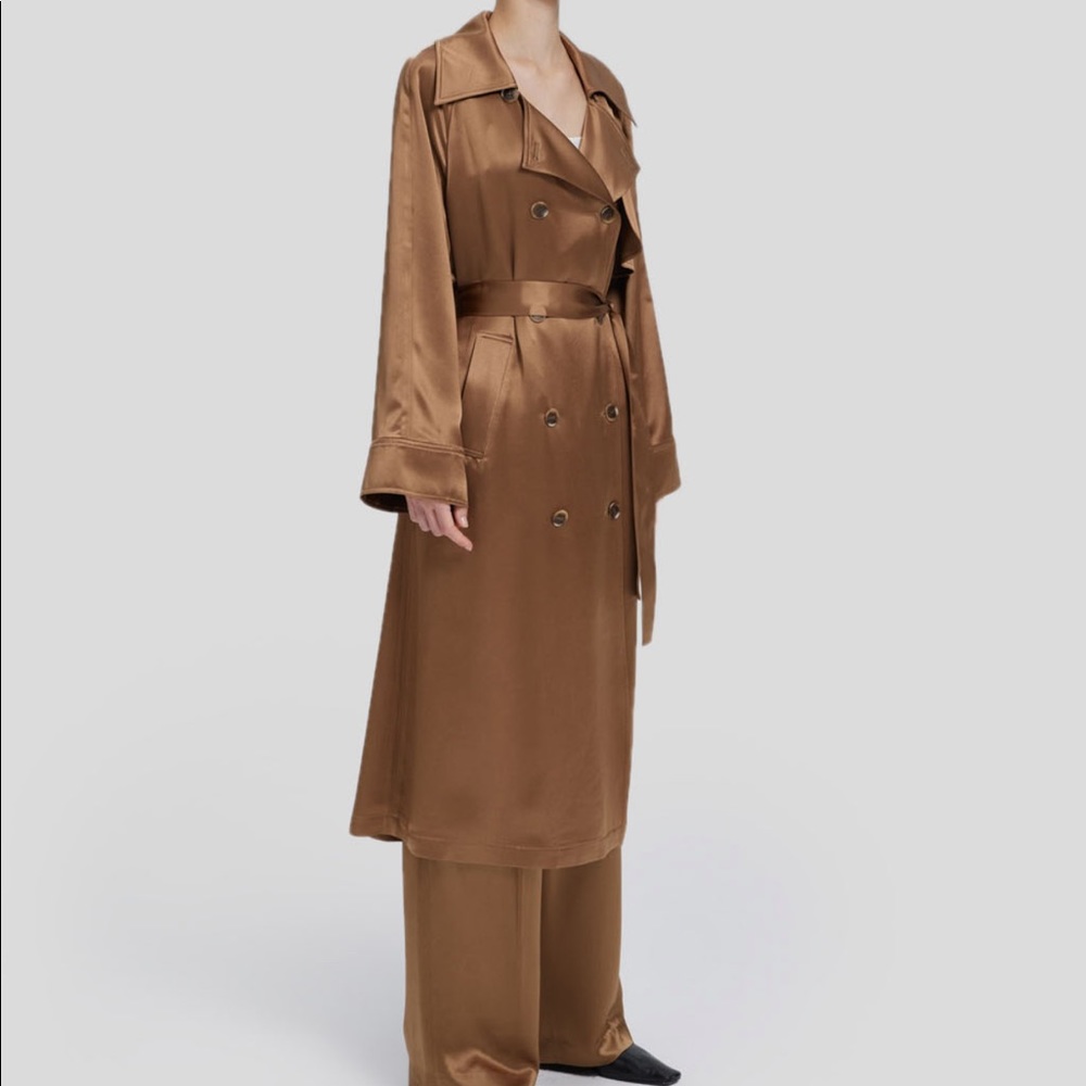 Lattelier Double-Breasted Trench Coat